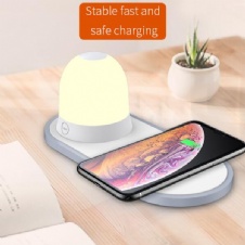 Wireless charger with lamp